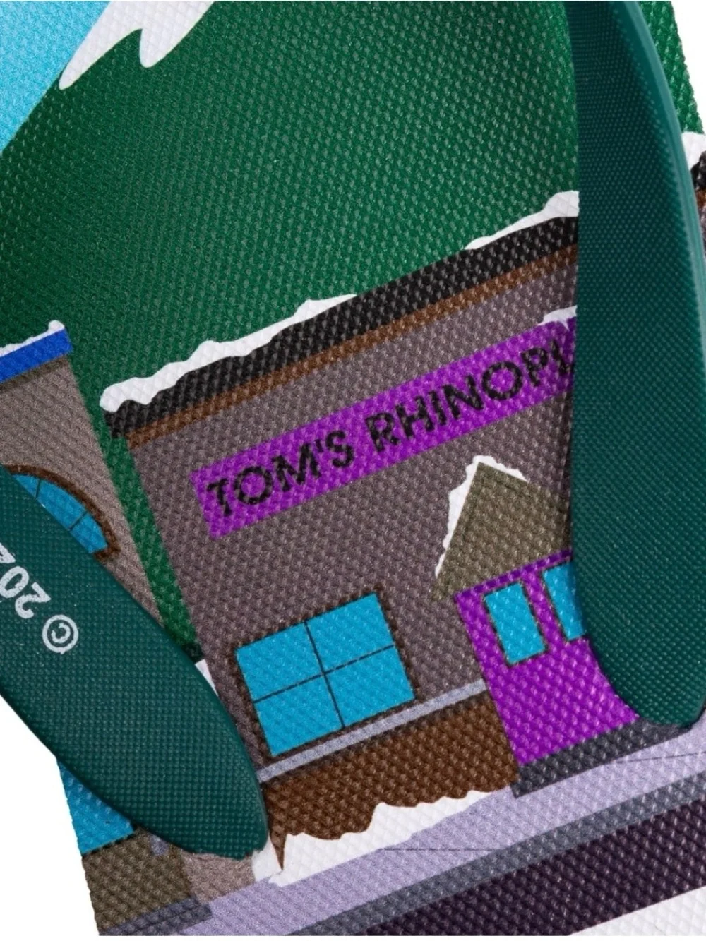Comedy Partners South Park Graphic Flip Flop Sandals Men’s US 10